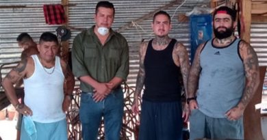 Lideres de la Mara 18 en prisión en una reunion con rank Stalyn
