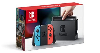 Consola Nintendo Switch primera versión empacada en su caja.