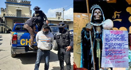 Sicarios adoradores de la santa muerte capturados en Guatemala por la Policía Nacional Civil