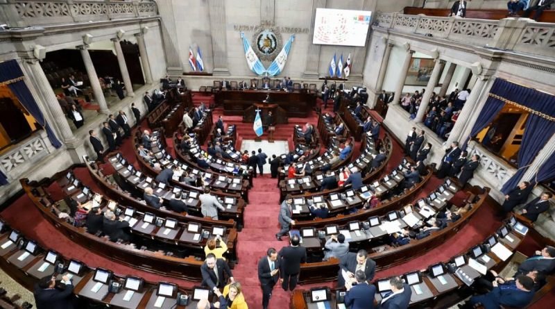 Pleno del Congreso de la república de Guatemala en sesión