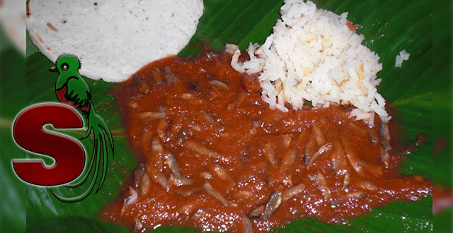 Receta de Patín Guatemalteco 1 Receta de patín guatemalteco, un platillo típico de Sololá que consiste en recado de tomate con pescaditos secos