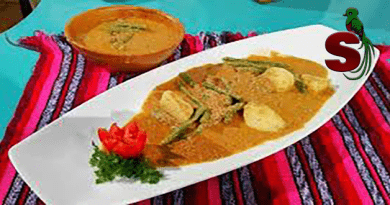 delicioso plato de iguashte, comida típica guatemalteca preparada a base de pepitoria