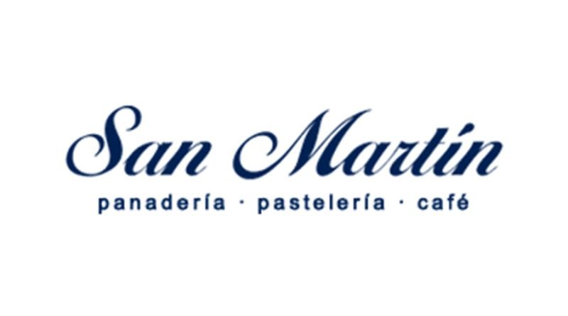 Logotipo de panaderia San Matín de Guatemala es de color azul