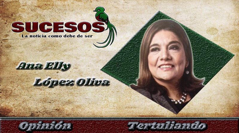 Licenciada ex magistrada de la CC de Guatemala Ana Elly Lopez Oliva, En su columna para el medio de comunicación Sucesos Guatemala, tema hablemos de corrupción
