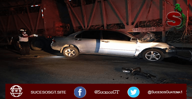 Fatal accidente en escuintla que dejo como saldo a una persona no identificada fallecida