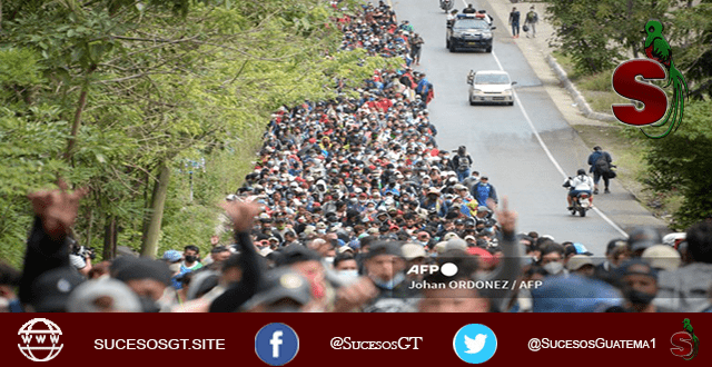 migrantes 1 Defendiendo la soberanía de Guatemala el ejercito bloqueó el paso de la Caravana de Migrantes hondureños que intentaron ingresar de manera ilegal a Guatemala.