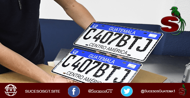 Aprende como obtener las placas de metal 1 Placas para vehículos utilizadas en Guatemala hechas de metal