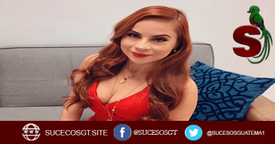 La sexy presentadora guatemalteca Susana Morazán utilizando un hermoso vestido rojo