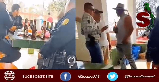 Agentes de la PNC se embriagan en lugar de cumplir con su deber.