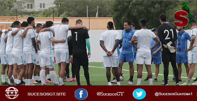 selección nacional de Guatemala entrenando