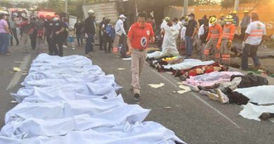Migrantes accidentados en Mexico