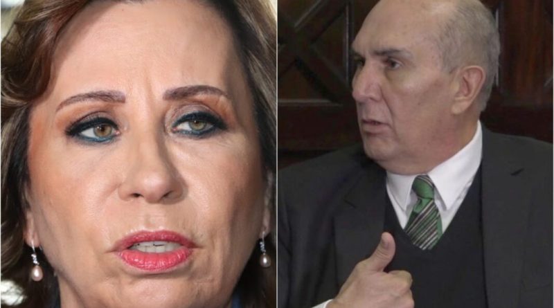 Sandra Torres y Mario Taracena de la UNE