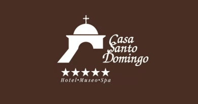 Logotipo de hotel casa santo domingo