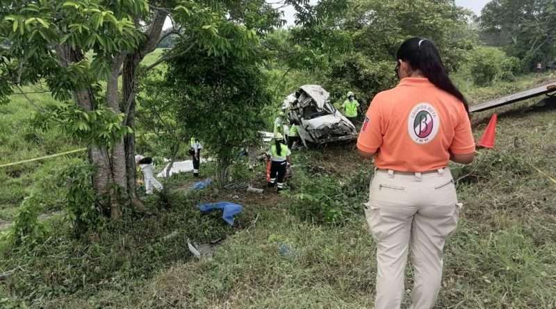 fotografía de accidente de tránsito que dejó varios fallecidos.