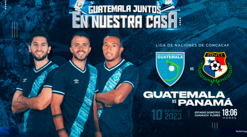 Afiche del juego Guatemala vs Panamá del 10 de septiembre del 2023