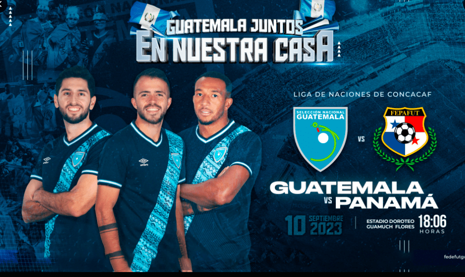 Hoy Juega Guatemala vs Panamá 1 Afiche del juego Guatemala vs Panamá del 10 de septiembre del 2023
