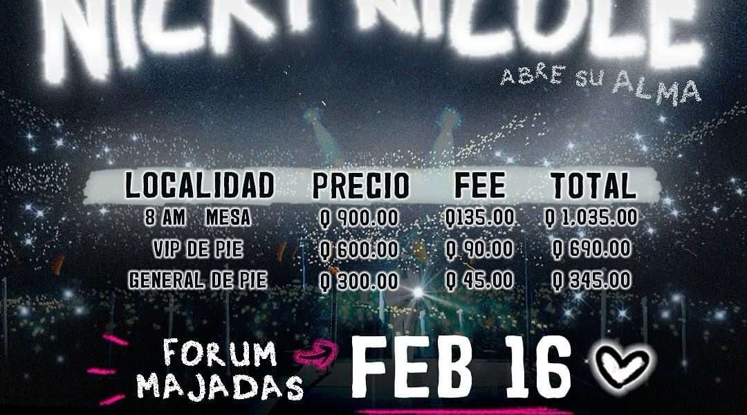 0f501ecb 00af 44e4 afad e69bab9bdb33 Nicki Nicole se une a la lista de artistas que anunciaron un concierto en Guatemala para el 2024.