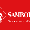 Logotipo de la empresa Samboro con fondo rojo.