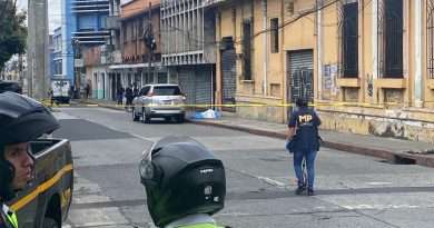 escena del crimen donde asesinaron a Edwin Mayén