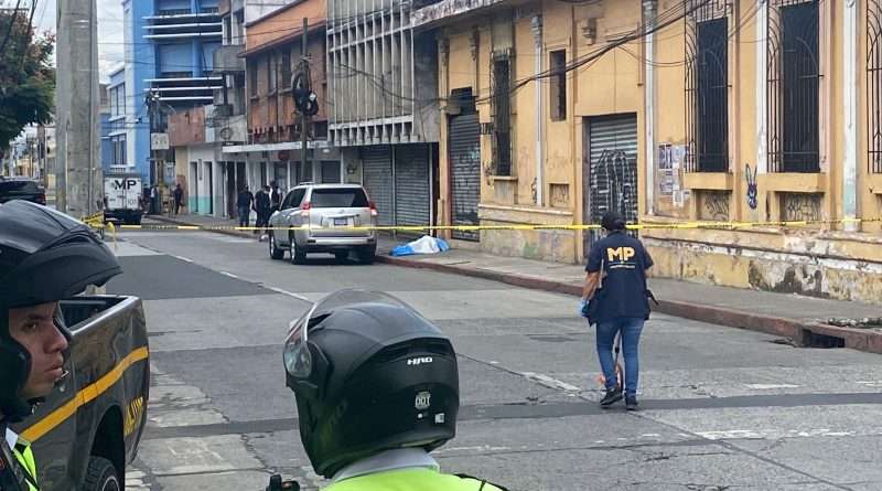 escena del crimen donde asesinaron a Edwin Mayén
