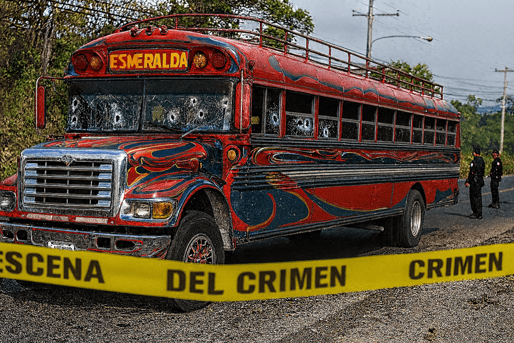 Violento asalto en bus extraurbano deja a un pasajero muerto en Escuintla 1 Imagen de referencia de asalto a camioneta esmeralda.