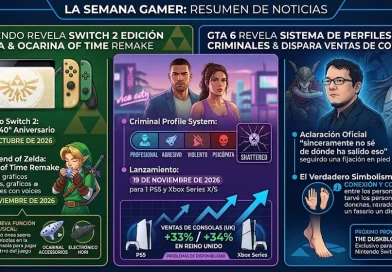 Nintendo Switch 2 recibe edición especial de Zelda, GTA 6 revela su sistema criminal y Miyazaki responde al meme de los pies Nintendo Switch 2 recibe edición especial de Zelda, GTA 6 revela su sistema criminal y Miyazaki responde al meme de los pies